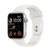 Apple Watch SE 2 GPS 40mm Silver Aluminum Case with White Sport Band - S/M (MNT93) - зображення 2