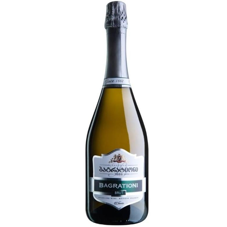 Bagrationi Вино ігристе Багратіоні класичне біле брют 12%, 750 мл (4860069010084) - зображення 1