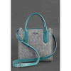 BlankNote Жіноча сумка шкіряна  bn-bag-28-felt-tiffany Сіра - зображення 3