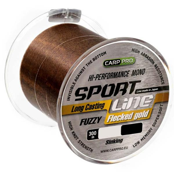 Carp Pro Sport Line Fuzzy Flecked Gold / 0.265mm 300m 5.1kg (CP2303-0265) - зображення 1