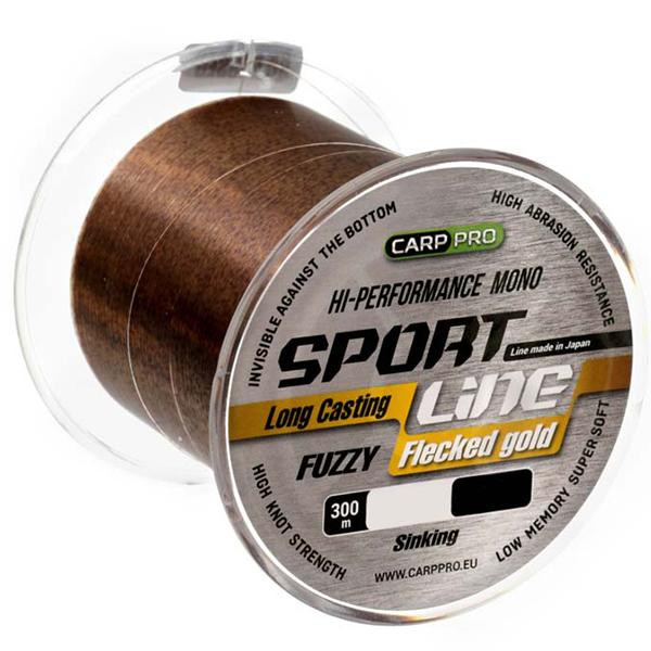 Carp Pro Sport Line Fuzzy Flecked Gold / 0.286mm 300m 6.0kg (CP2303-0286) - зображення 1