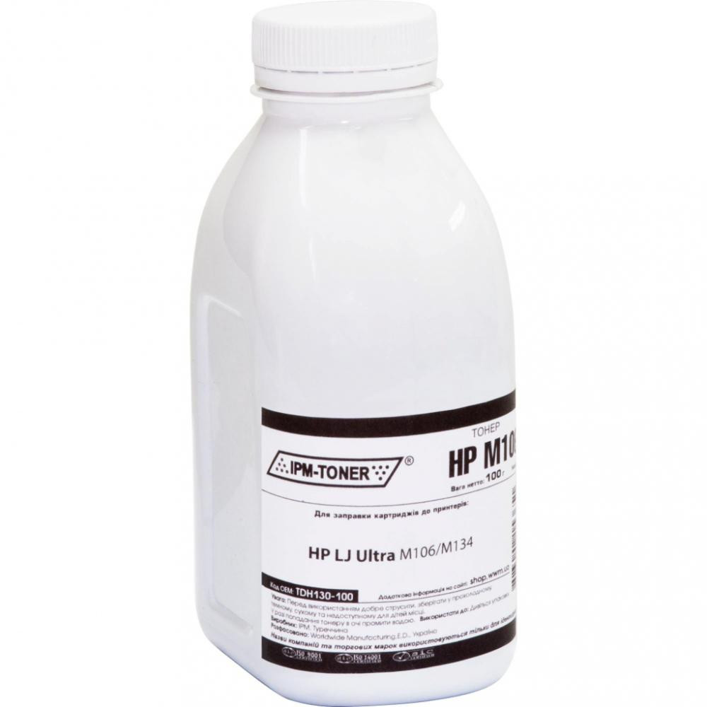 IPM Тонер для HP LJ Ultra M106 / M134 бутль 100г Black (TDH130-100) - зображення 1