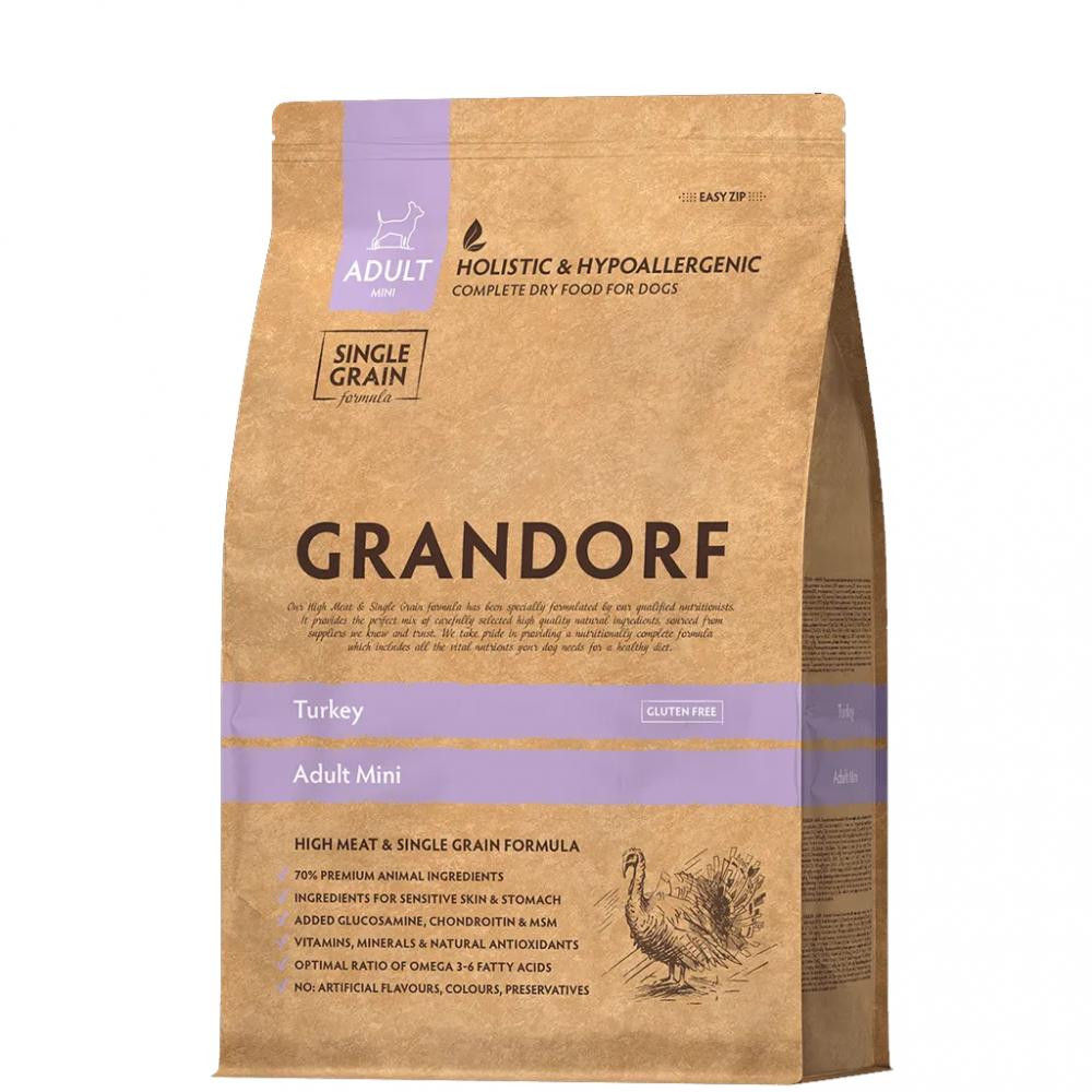Grandorf Turkey & Brown Rice Adult Mini 3 кг (5407007850945) - зображення 1