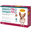Zoetis Simparica TRIO Протипаразитарні жувальні таблетки від бліх, гельмінтів, кліщів собаки 1.25-2.5кг 1та - зображення 1