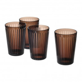 IKEA VARDAGEN набір склянок, 4 шт, коричневий, 310 мл (305.305.26)
