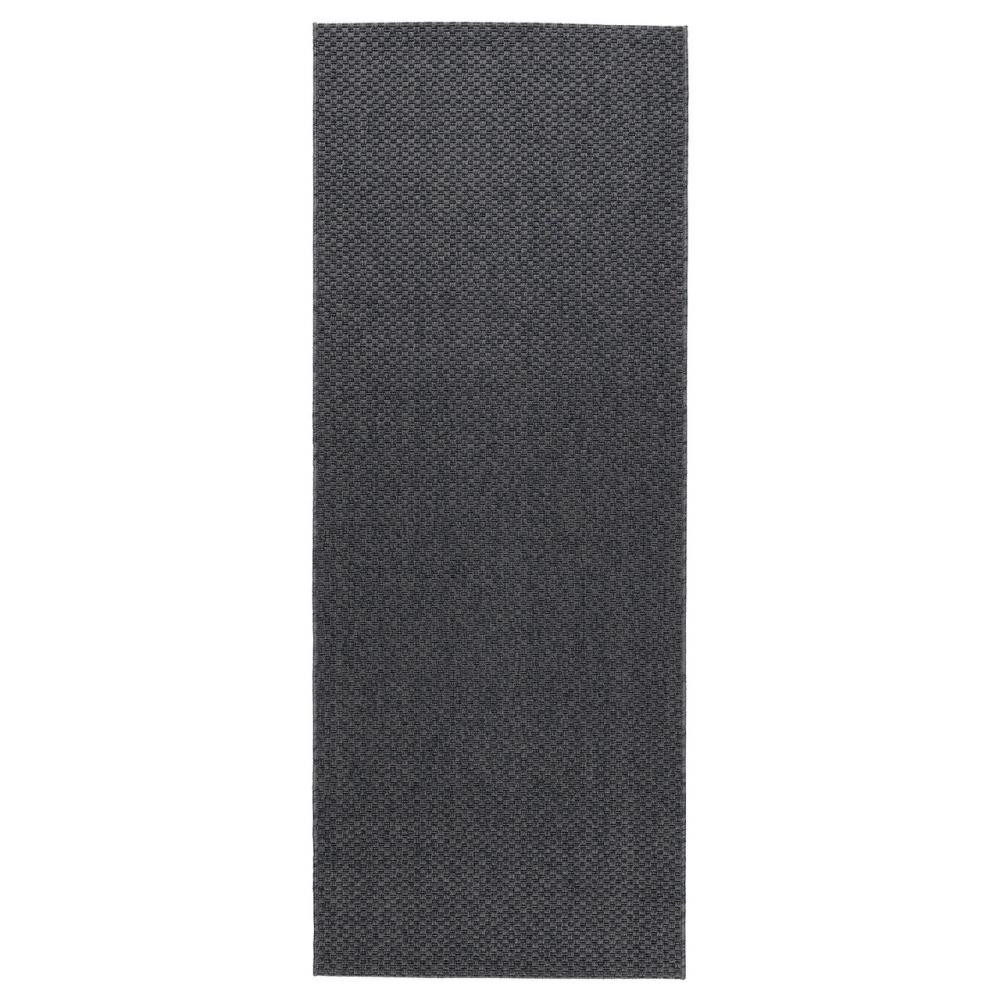 IKEA MORUM Ковер безворсовый, 80x200, темно-серый (102.035.73) - зображення 1