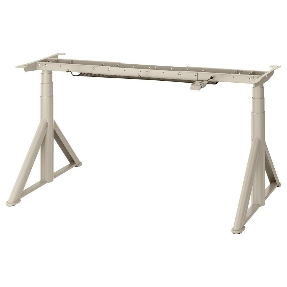 IKEA Основа для столу IDASEN Основа sit/stand, стільниця stl, ель, бежевий (802.995.34) - зображення 1