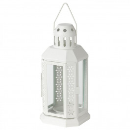 IKEA ENRUM (905.263.57) внутрішній/зовнішній ліхтар для чайних свічок, білий