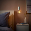 IKEA SUNNEBY / LUNNOM(894.915.04) підвісний світильник з лампочкою, біла/прозора куля - зображення 2