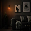 IKEA MARKFROST / MOLNART, 894.945.31, Підвісний світильник із лампою, мармур чорний, еліпсовидні різнокол - зображення 2