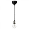 IKEA JALLBY / LUNNOM, 394.915.06, Підвісний світильник із лампою, нікельований, кругла прозорий - зображення 1
