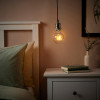 IKEA JALLBY / LUNNOM, 394.915.06, Підвісний світильник із лампою, нікельований, кругла прозорий - зображення 2