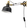 IKEA РАНАРП, Настенный софит/лампа с зажимом, черный (703.313.94) - зображення 2