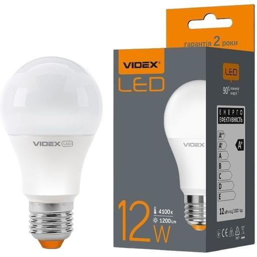 VIDEX LED A60e 12W E27 4100K 220V (VL-A60e-12274) - зображення 1