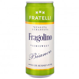Fratelli Напиток винный Fragolino Bianco игристое полусладкое 0,33 л 6-6,9% (4820001729580)