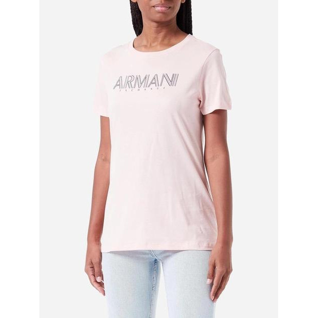 Armani Exchange Футболка бавовняна довга жіноча  930864849 XS Рожева (1159798904) - зображення 1