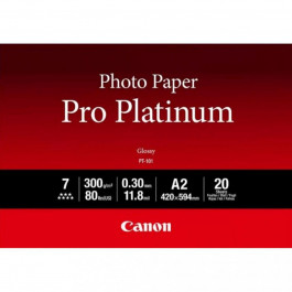   Canon A2 Pro Platinum Photo Paper PT-101 A2 20 (2768B067)