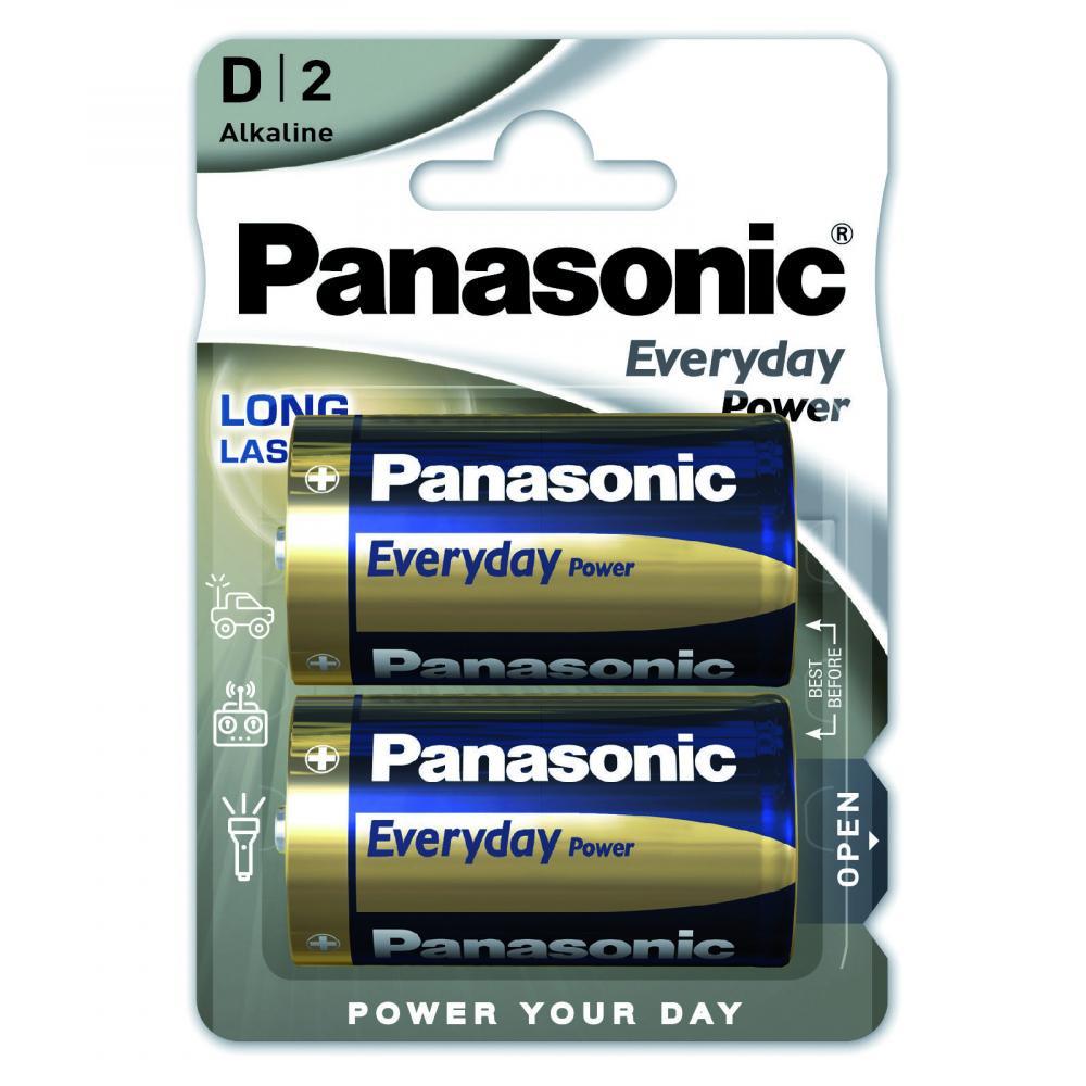 Panasonic D bat Alkaline 2шт Everyday Power (LR20REE/2B) - зображення 1