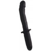 XR Brands Ass Thumpers The Large Realistic 10X Silicone Vibrator With Handle, чорний (848518035219) - зображення 1