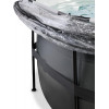 EXIT Black Leather Pool 427x122cm + sand filter pump, dome / black (30.47.14.20) - зображення 6