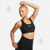 Nike Спортивный топ для фитнеса женский  Bra DX6821-010 XS Черный/Белый (0196608850663) - зображення 1