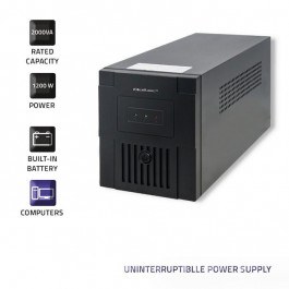 Qoltec Uninterruptible power supply MONOLITH 2000VA 1200W (53975)