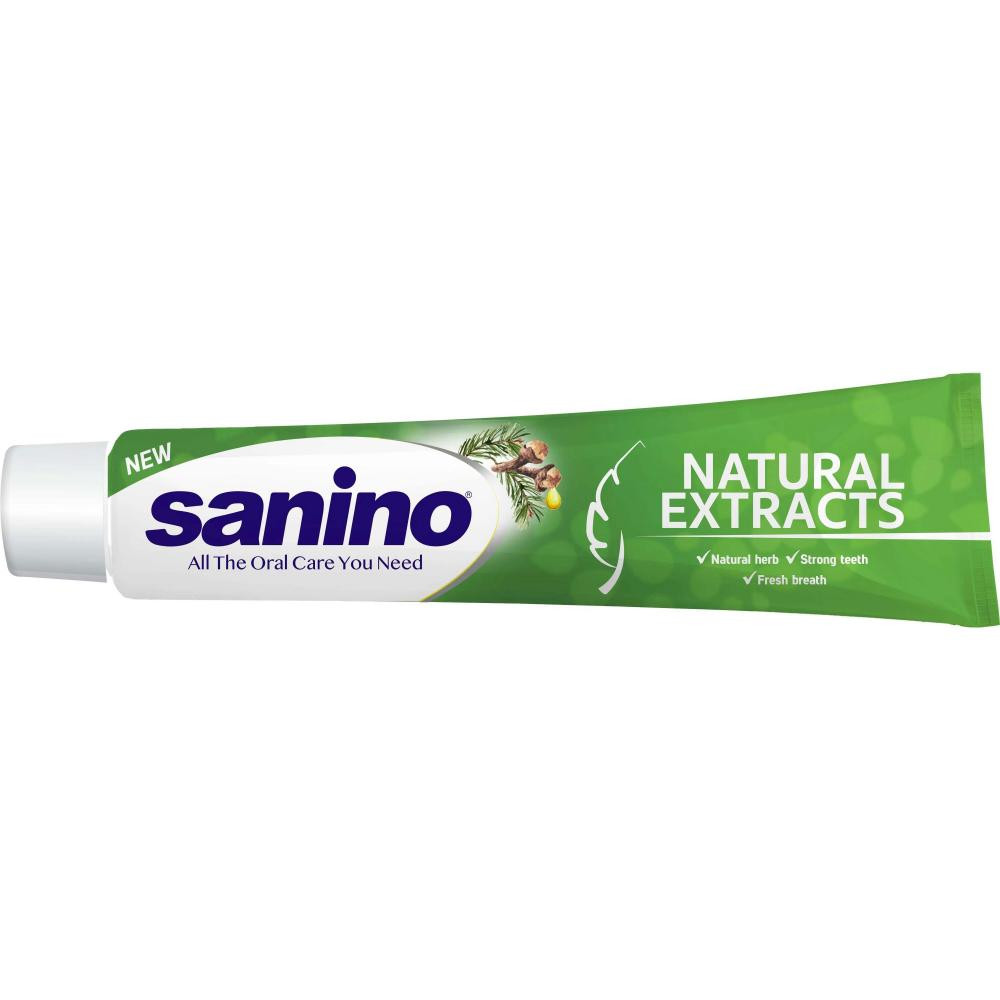 Sanino Зубна паста  Natural Extracts із натуральними екстрактами 90мл - зображення 1