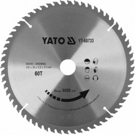 YATO 255x30x2,0мм (YT-60733)