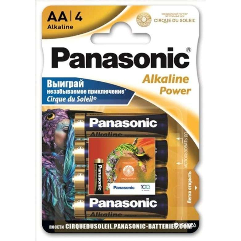 Panasonic AA bat Alkaline 4шт EVOLTA Cirque du Soleil (LR6REB/4BPR1) - зображення 1