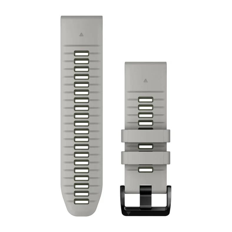 Garmin Ремінець  QuickFit 26 Watch Bands Silicone - Fog Gray/Moss (10-13281-08) - зображення 1