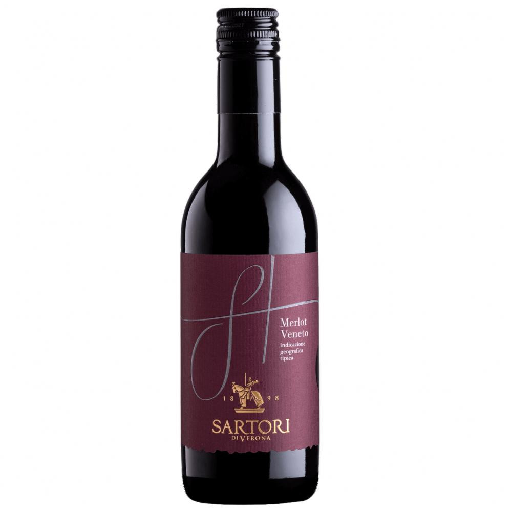 Sartori Вино  Merlot Veneto IGT, червоне, сухе, 11,5%, 0,25 л (8005390000557) - зображення 1