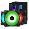 Повітряне охолодження PCCooler Halo 3-in-1 RGB Kit 3-Pack
