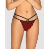 Obsessive Трусики Obsessive Sugestina Bordeaux-Black S/M (410983) - зображення 1