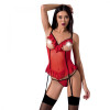 Passion CHERRY CORSET red S/M - Exclusive PS25505 - зображення 1