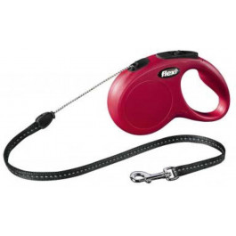 Flexi Повідець-рулетка для собак до 12 кг  Classic розмір S 8 м червоний (C5055144)