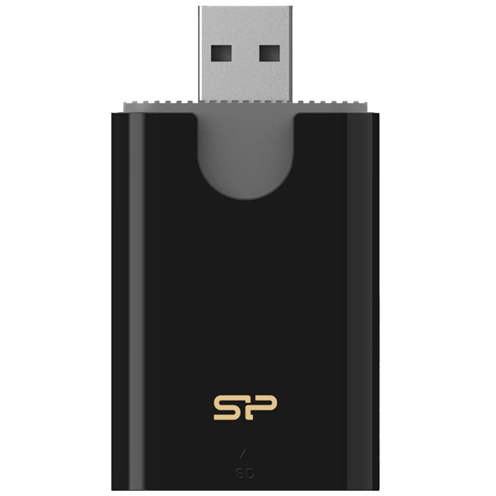 Silicon Power Combo Card Reader USB 3.2 Gen 1 Black (SPU3AT5REDEL300K) - зображення 1