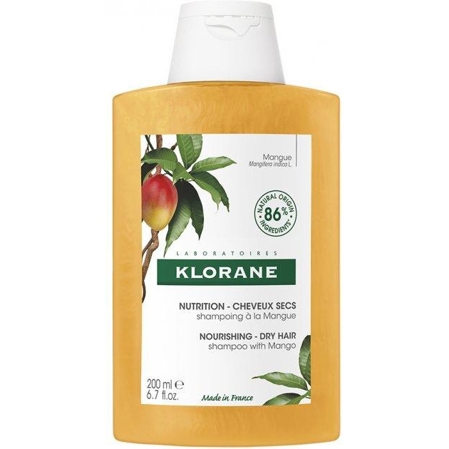Klorane Шампунь для волосся  для сухого та пошкодженого волосся, манго, 200 мл (3282770140934) - зображення 1