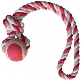 Croci Іграшка для собак  Канат грейфер з петлею та м'ячиком 33x5 см рожевий (C6098306)