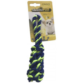 Croci Іграшка для собак  Плетена кістка з каната зелена 19 см (C6098737)