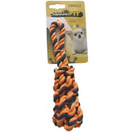 Croci Іграшка для собак  Плетена кістка з каната помаранчева 19 см (C6098736)