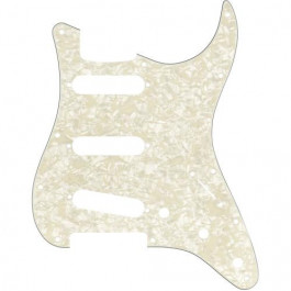   Fender 11-HOLE MODERN-STYLE STRATOCASTER S/S/S PICKGUARDS AGED WHITE MOTO