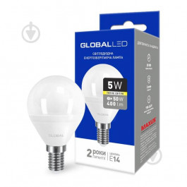 Global LED G45 F 5W(50W) E14 3000K 220V (1-GBL-143)