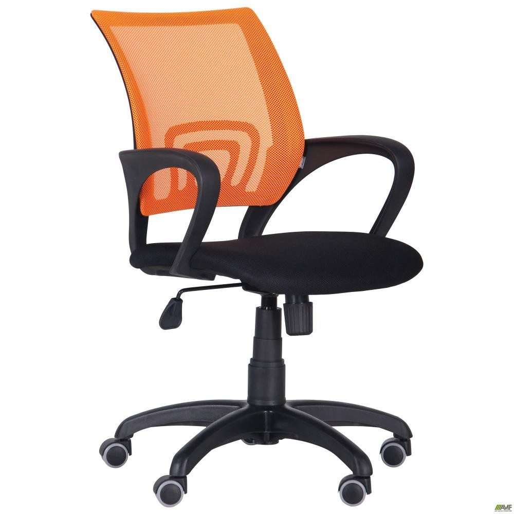 Art Metal Furniture Веб сиденье Сетка черная/спинка Сетка оранжевая (117026) - зображення 1