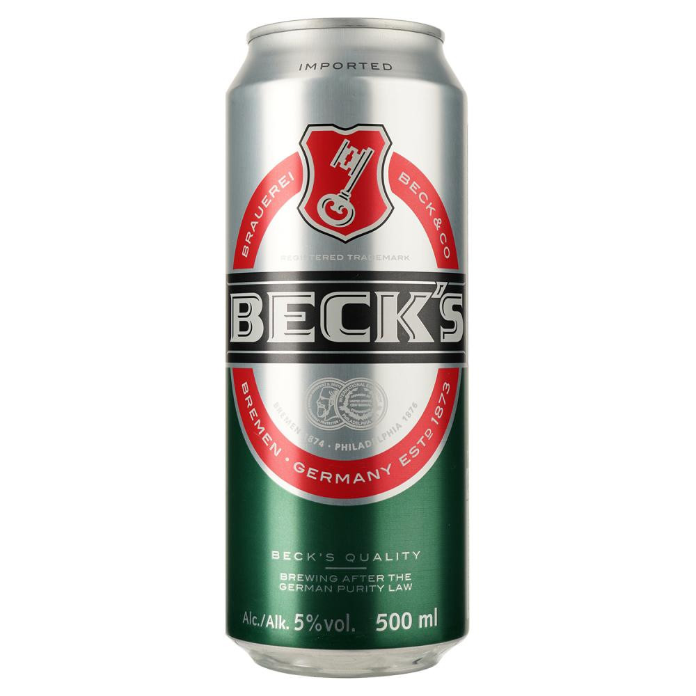 Beck's Пиво , світле, 5%, з/б, 0,5 л (911494) () - зображення 1