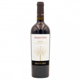 San Marzano Вино  Santoro Primitivo IGP Puglia 0,75 л сухе тихе червоне (8023354061017)