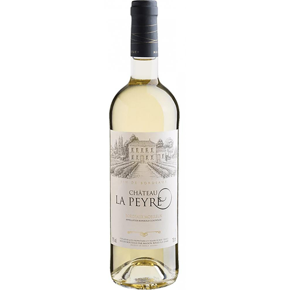 Maison Bouey Вино  Сhateau La Peyre Bordeaux Moelleux 0,75 л напівсолодке тихе біле (3295890228390) - зображення 1