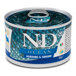 Farmina N&D Grain Free Ocean Herring & Shrimp Adult Mini 140 г (8606014102215)