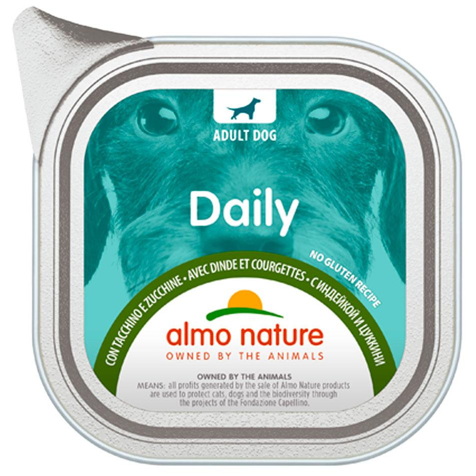 Almo Nature Daily Adult Dog Turkey Zucchini 300 г (8001154125825) - зображення 1