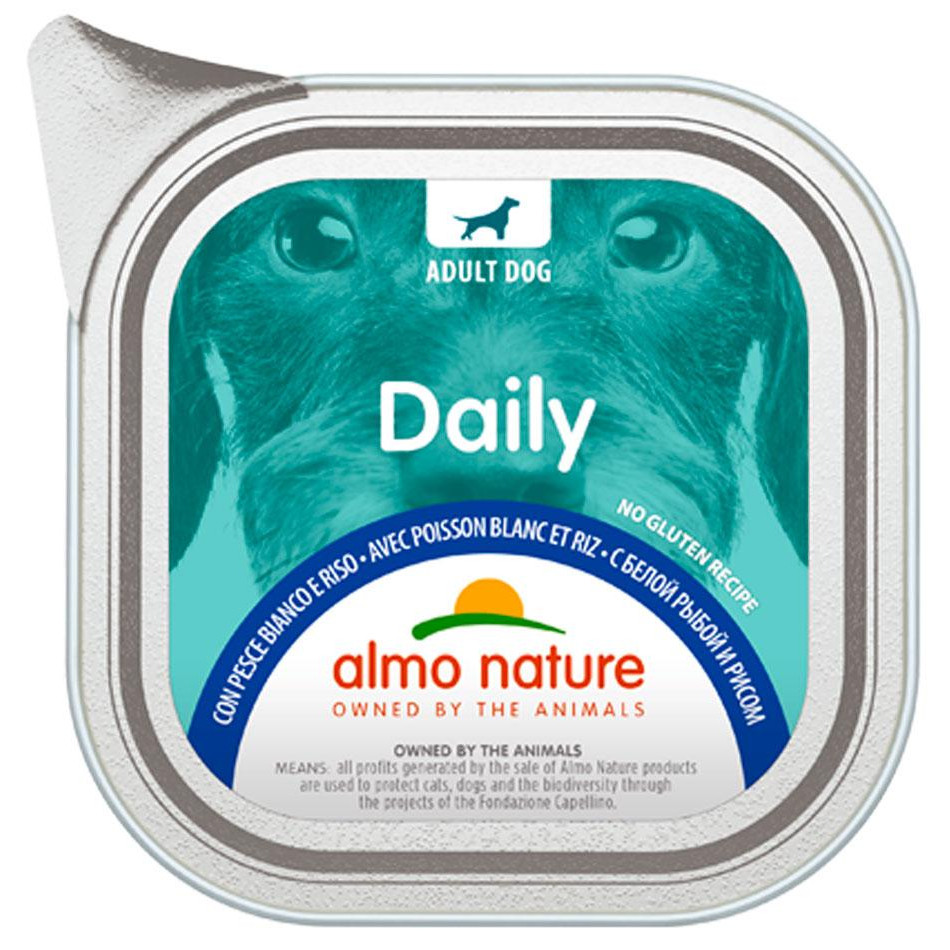 Almo Nature Daily Adult Dog White Fish Rice 300 г (8001154127003) - зображення 1