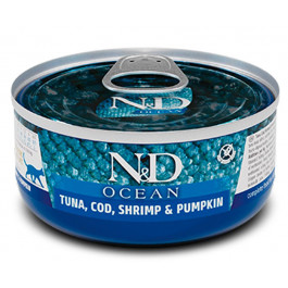 Farmina N&D Grain Free Ocean Tuna, Cod, Shrimp & Pumpkin Adult 70 г 179461